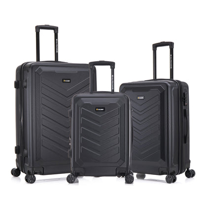 U.S. ARMY FOX PRO 3-Piece Luggage Set 20"/24"/28" Expandable Suitcases with TSA Lock