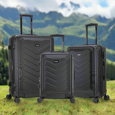 U.S. ARMY FOX PRO 3-Piece Luggage Set 20"/24"/28" Expandable Suitcases with TSA Lock