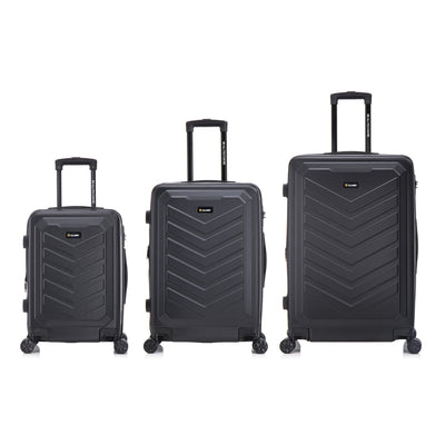 U.S. ARMY FOX PRO 3-Piece Luggage Set 20"/24"/28" Expandable Suitcases with TSA Lock