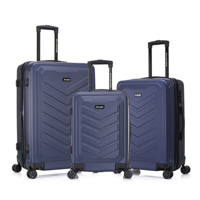 U.S. ARMY FOX PRO 3-Piece Luggage Set 20"/24"/28" Expandable Suitcases with TSA Lock