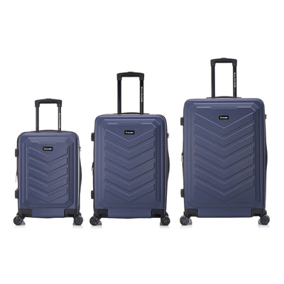 U.S. ARMY FOX PRO 3-Piece Luggage Set 20"/24"/28" Expandable Suitcases with TSA Lock