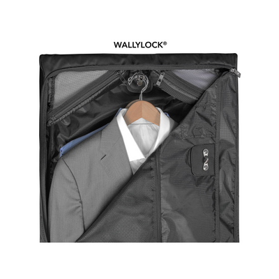 WallyBags Premium Framed Travel Garment Bag with Shoulder Strap 45"