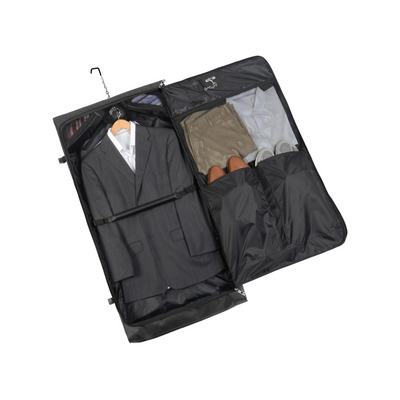 WallyBags Premium Framed Travel Garment Bag with Shoulder Strap 45"