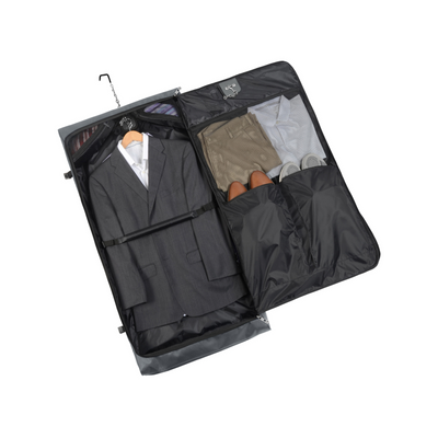 WallyBags Premium Framed Travel Garment Bag with Shoulder Strap 45"