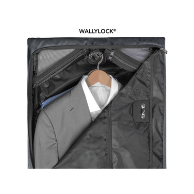 WallyBags Premium Framed Travel Garment Bag with Shoulder Strap 45"