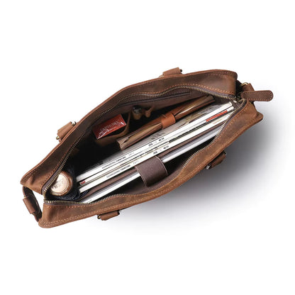 The Viggo Briefcase | Genuine Leather Messenger Bag