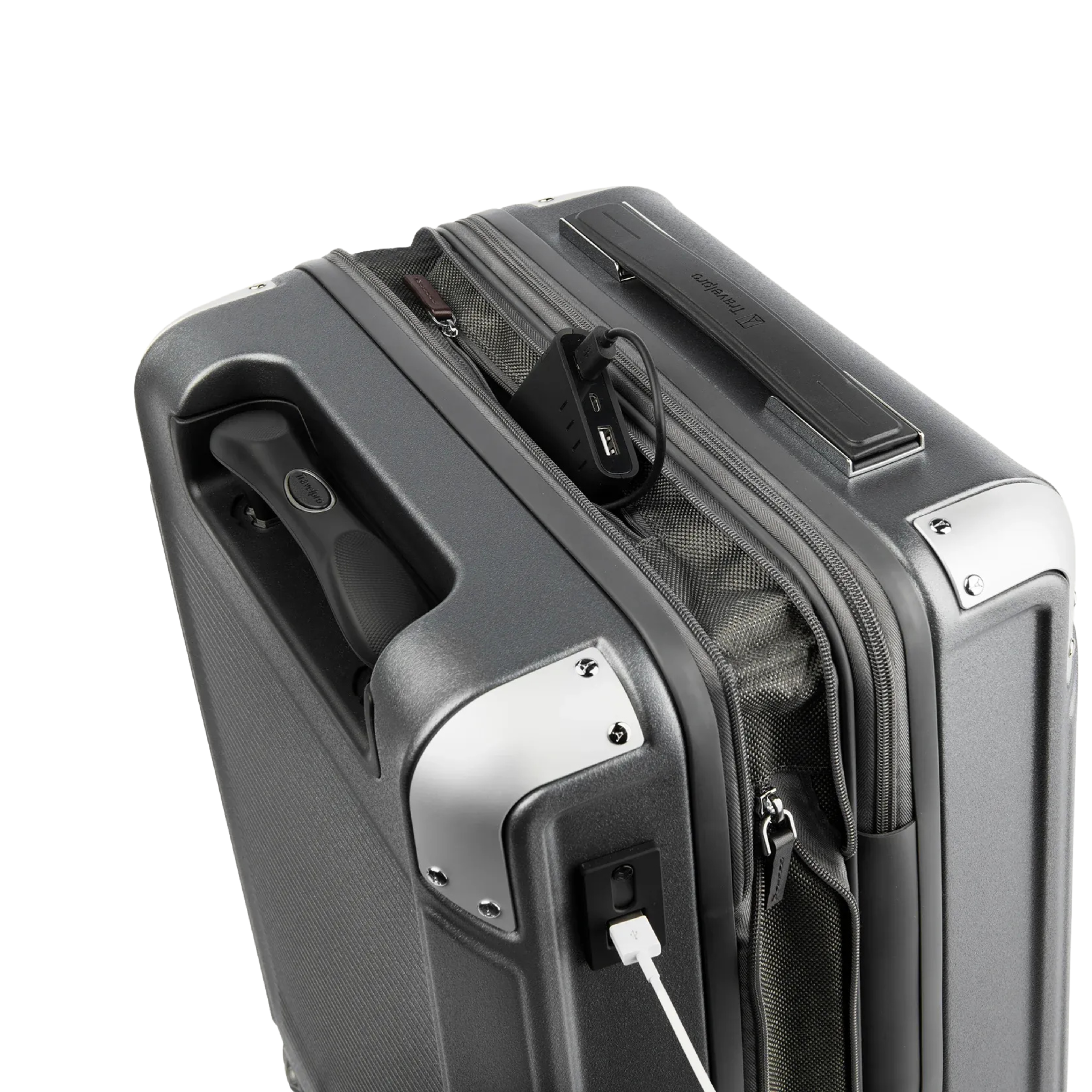 Maleta rígida expandible con ruedas y compartimentos rígidos Platinum Elite