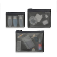 Travel Essentials Translucent Pouch Set