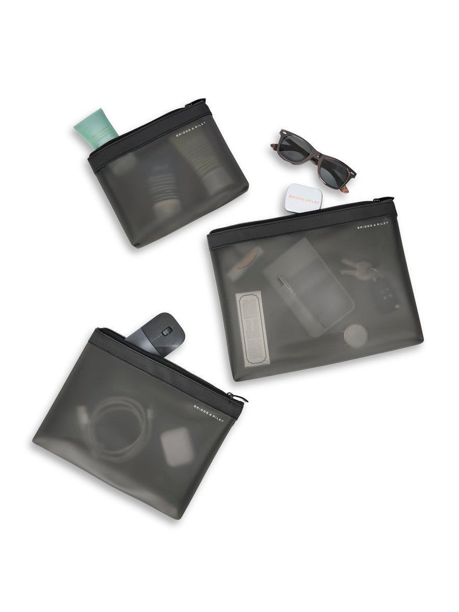 Travel Essentials Translucent Pouch Set