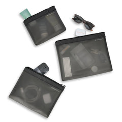 Travel Essentials Translucent Pouch Set