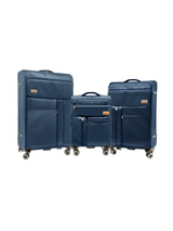 Xj-1901 3Pc set Softside Luggage (CO/M/L)