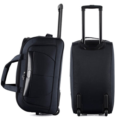 IZOD Carol Lightweight Soft Shell Rolling Duffel Bag with Wheels and Telescopic Handle – Travel-Ready Luggage Duffel