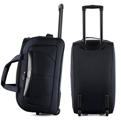 IZOD Carol Lightweight Soft Shell Rolling Duffel Bag with Wheels and Telescopic Handle – Travel-Ready Luggage Duffel
