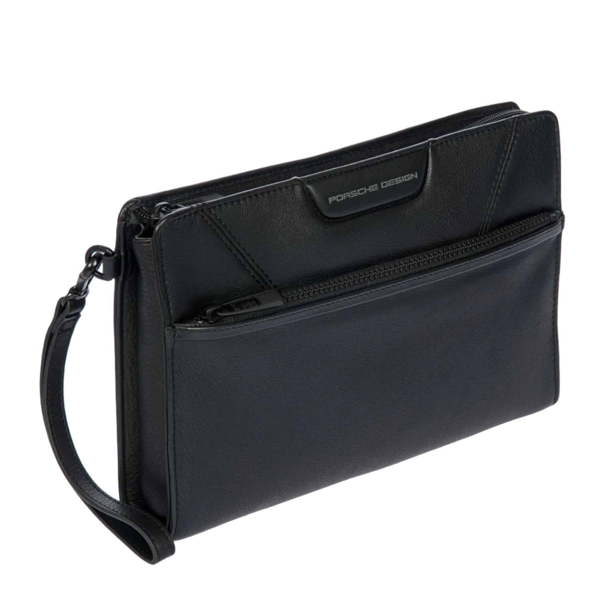 Porsche Roadster Leather Evo Clutch Bag With Front Pocket