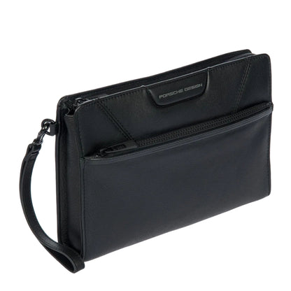 Porsche Roadster Leather Evo Clutch Bag With Front Pocket