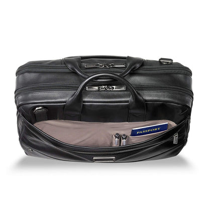 Briggs & Riley @Work Leather Medium Briefcase