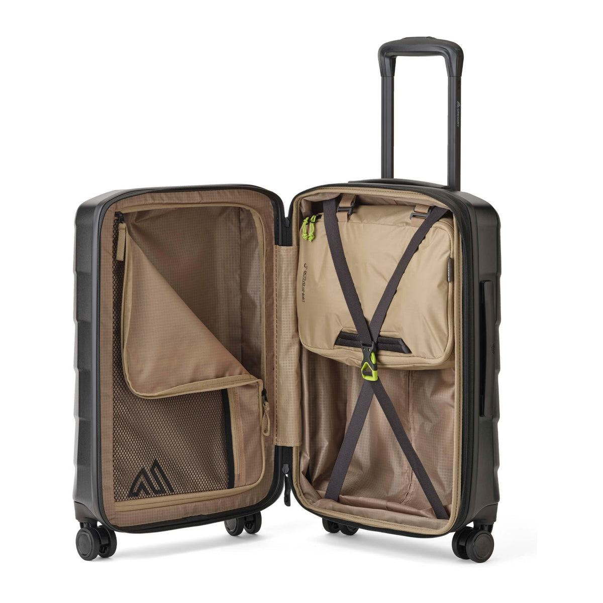 Gregory Cache Carry-On Spinner 22" Swiss Green DETAIL interior