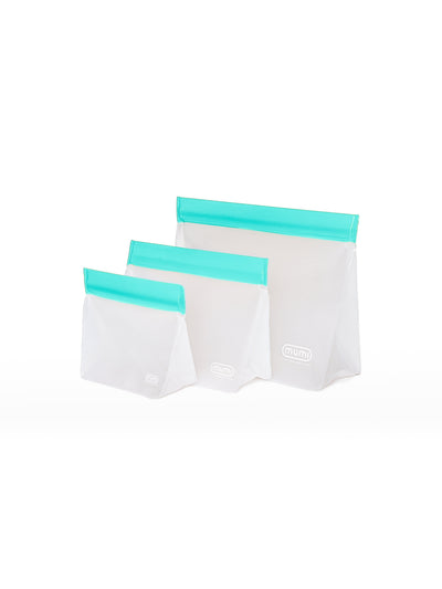 MUMI Reusable Zip Up Pouches (set of 3)