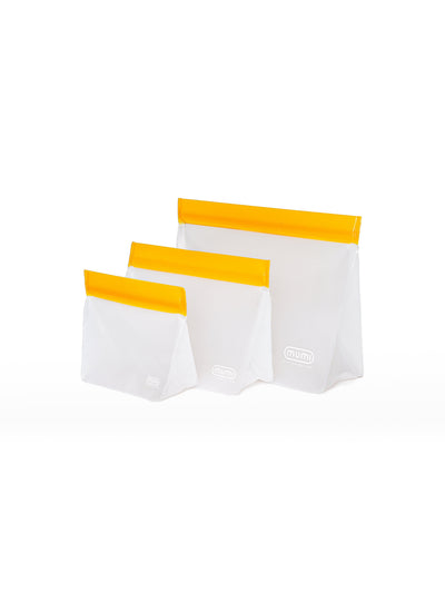 MUMI Reusable Zip Up Pouches (set of 3)