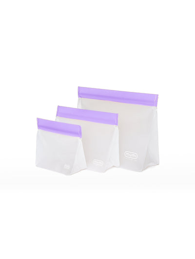 MUMI Reusable Zip Up Pouches (set of 3)