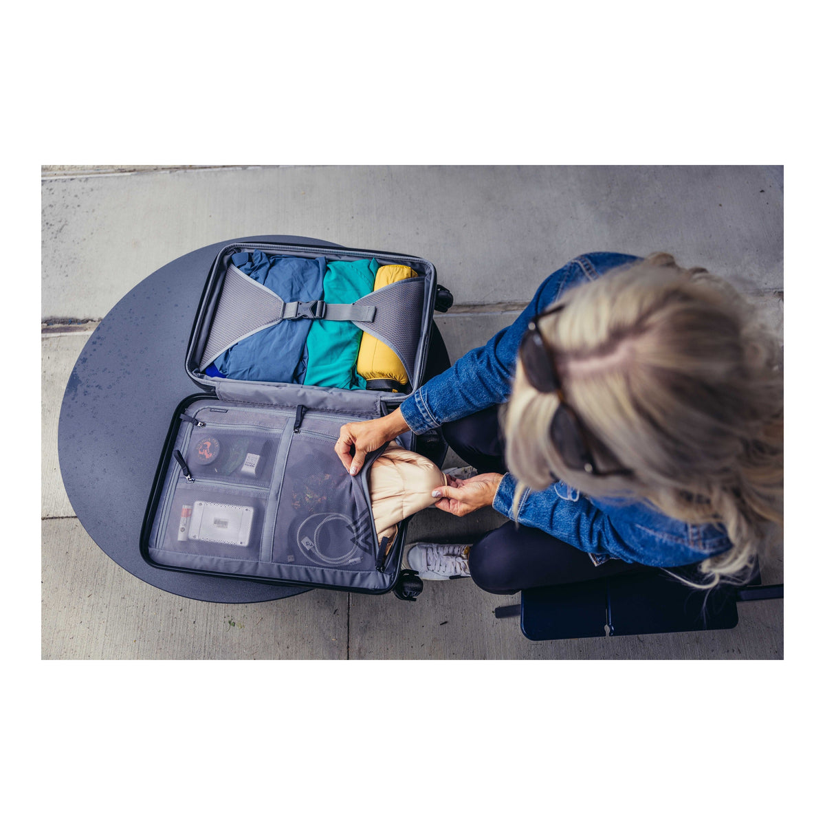 Gregory Quadro Pro Carry-On 22" Celestial Blue DETAIL-11
