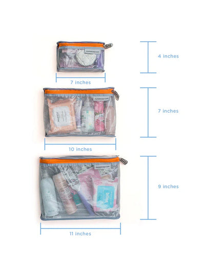 MUMI Toiletry Cubes (set of 3)
